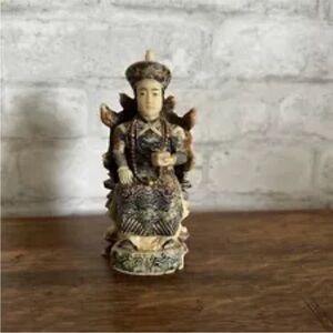 Chinese Empress Woman Figurine Sculpture Statue Hand Painted High Detail Asian